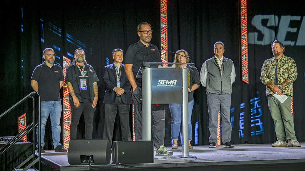 COBB Tuning accepting Manufacturer of the Year award