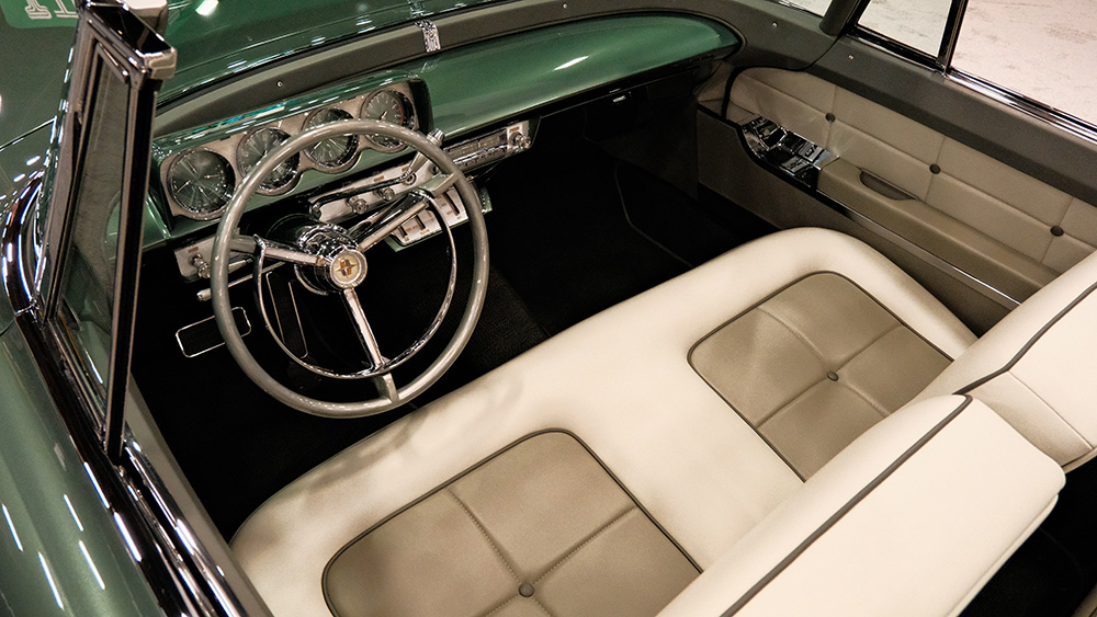 Cockpit of the custom 1956 Continental.