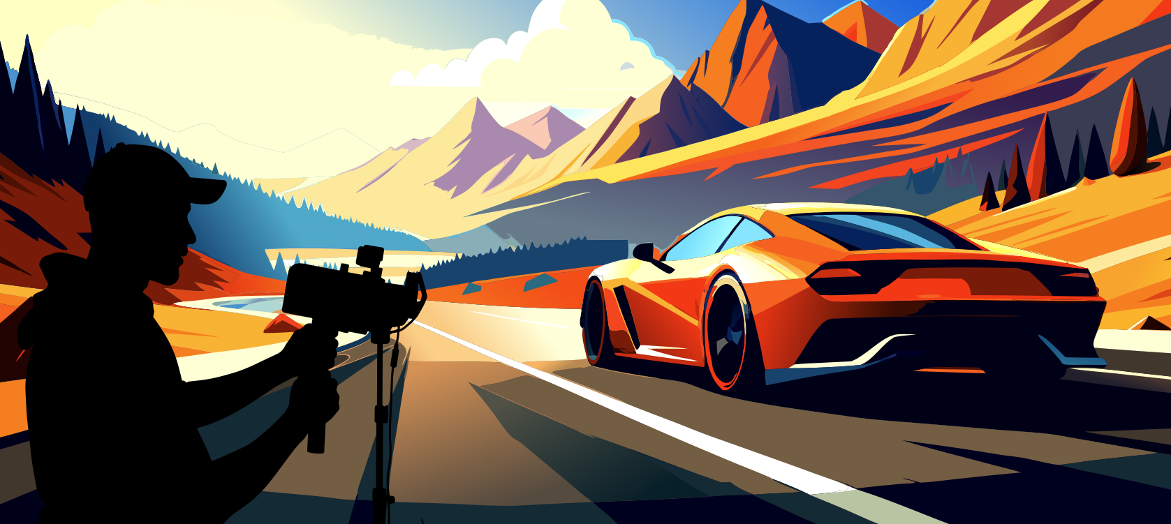 influencer graphic main red