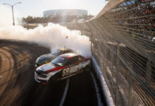 Jack Shanahan rookie year of Formula DRIFT smoking tires on track,