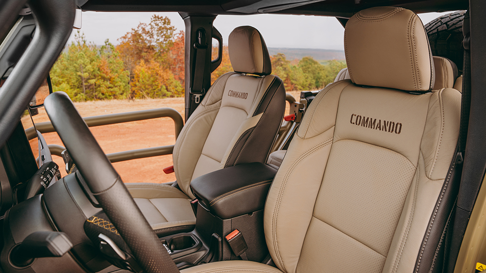 FOX Factory Jeep Wrangler Commando interior