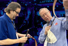 John Debalso receiving guitar strap