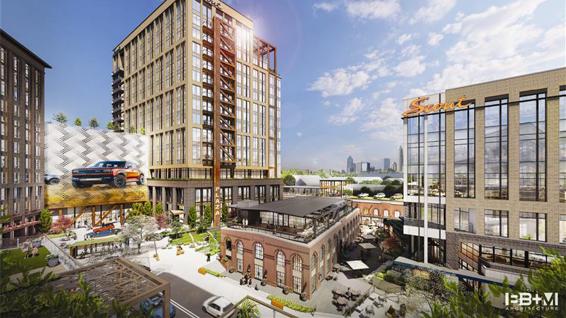 Scout Motors coporate headquarters rendering phase 1