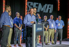 The AAM Group accepting the Channel Partner of the Year award