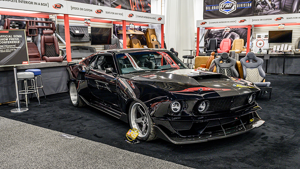 Trick Rides Debuts All-Carbon Widebody 1969 Mustang in TMI booth