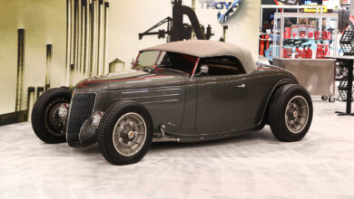 Custom 1936 fenderless Roadster