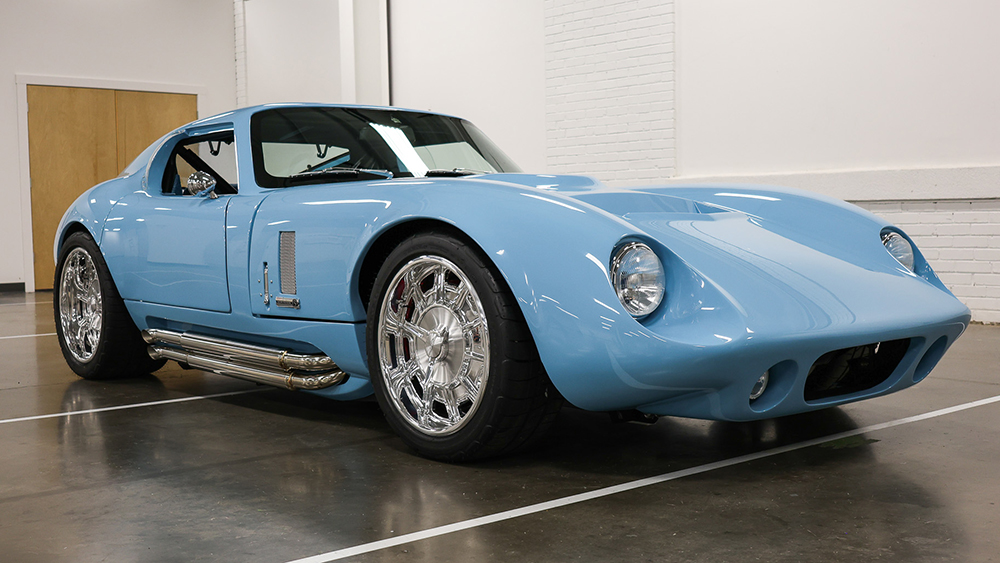 2025 Factory Five Type 65 Coupe in parking garage
