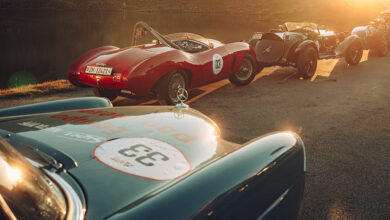 Bernina Gran Turismo lineup of classic cars