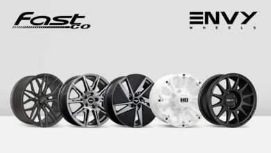 Fastco and ENVY logos above a row of wheels