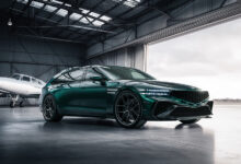 Genesis G90 Wingback Concept in airport hangar