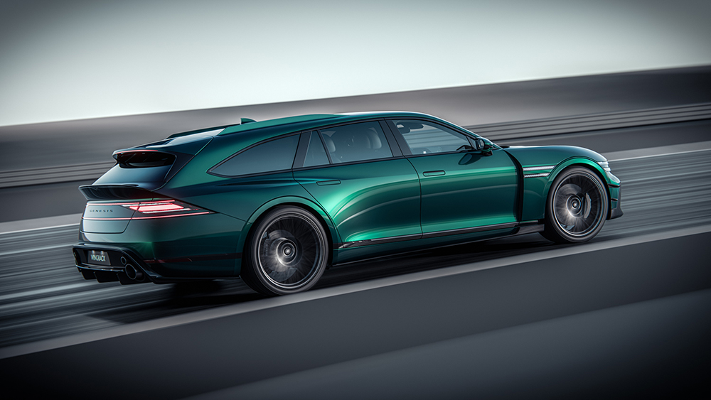 Genesis G90 Wingback Concept on racetrack