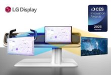 LG Display CES award graphic