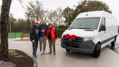 mercedes-benz esprinter van charity giveaway