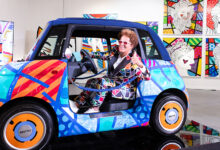 Stellantis Fiat Topolino Brittolino and artist Romero Britto
