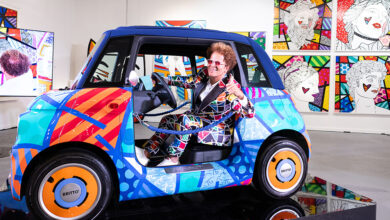 Stellantis Fiat Topolino Brittolino and artist Romero Britto