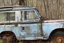 The 1963 Land Rover Series 2a abandoned in the woods
