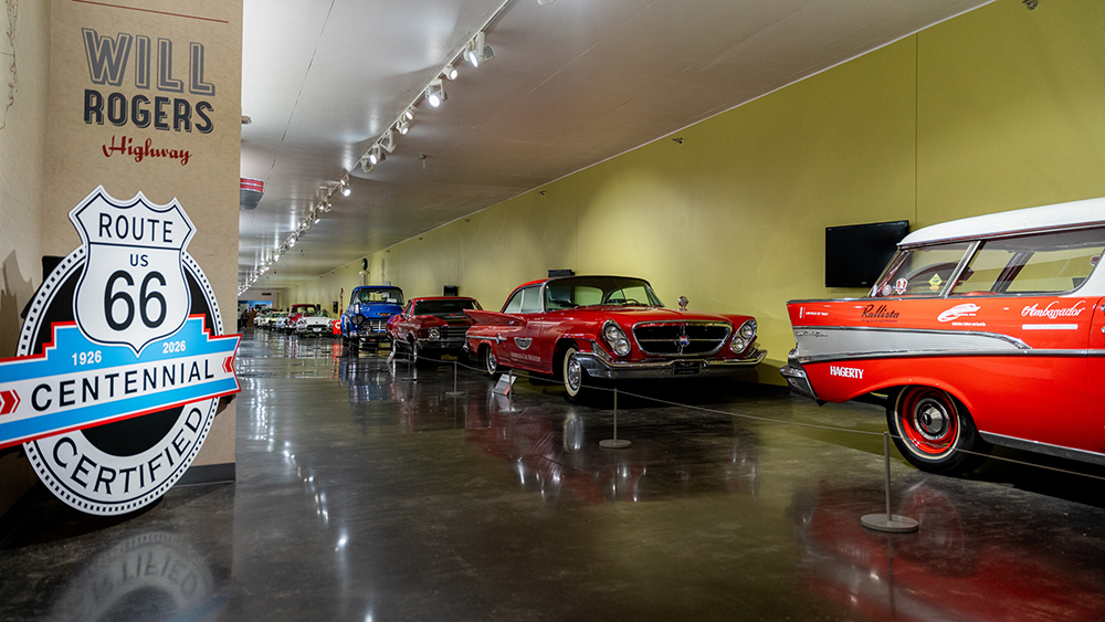 The refreshed Route 66 exhibition on display at LeMay – America's Car Museum in Tacoma, WA