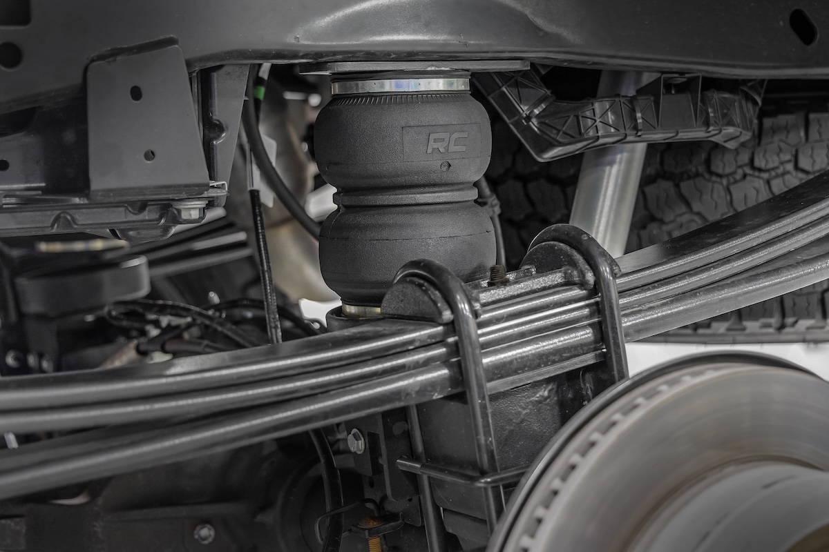 towing rough country suspension system installed