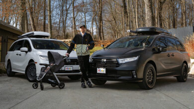 eBay Built to Spec Pete Davidson with two custom minivans