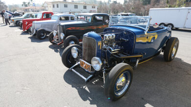Row of hot rods
