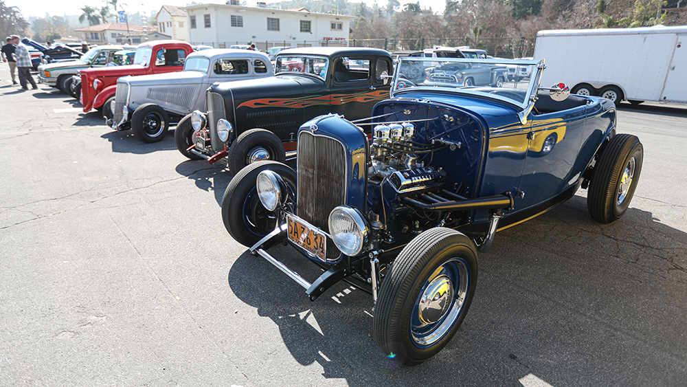 Row of hot rods