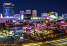 Las Vegas skyline at night