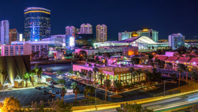 Las Vegas skyline at night