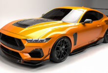 Shelby GT350/TA car in Orange Fury