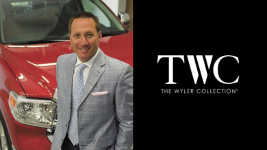 David Wyler, CEO of the Jeff Wyler Automotive Family, and the TWC logo.