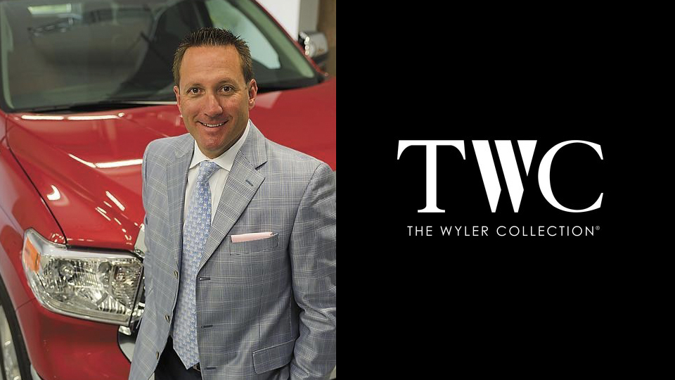 David Wyler, CEO of the Jeff Wyler Automotive Family, and the TWC logo.