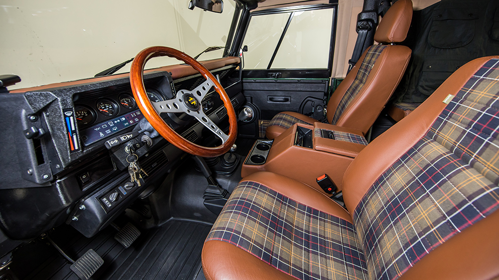 Interior of Defender from ECD's Heritage Product Line.