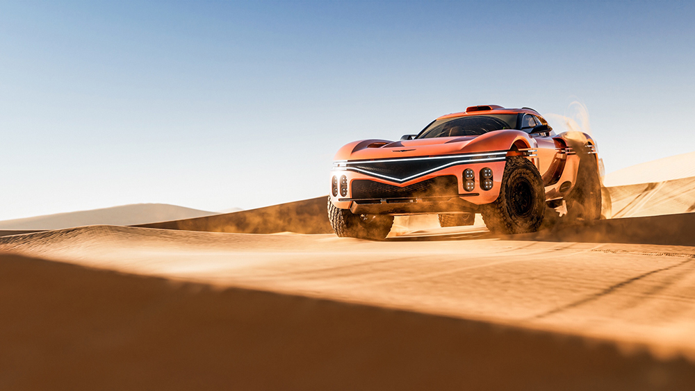 Genesis X Skorpio Concept in the desert