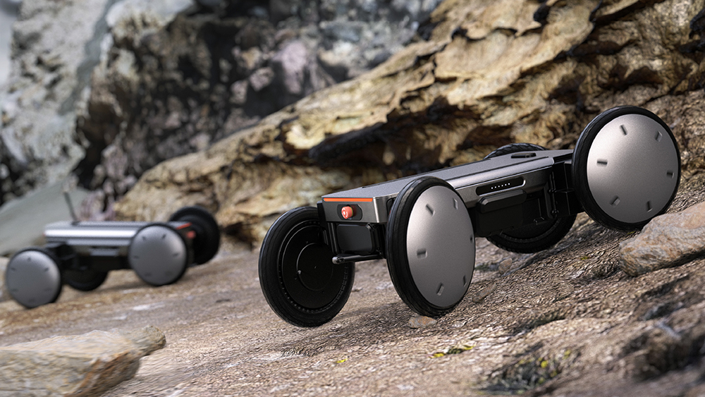 Hyundai Mobile Eccentric Droids on rocky surface crop