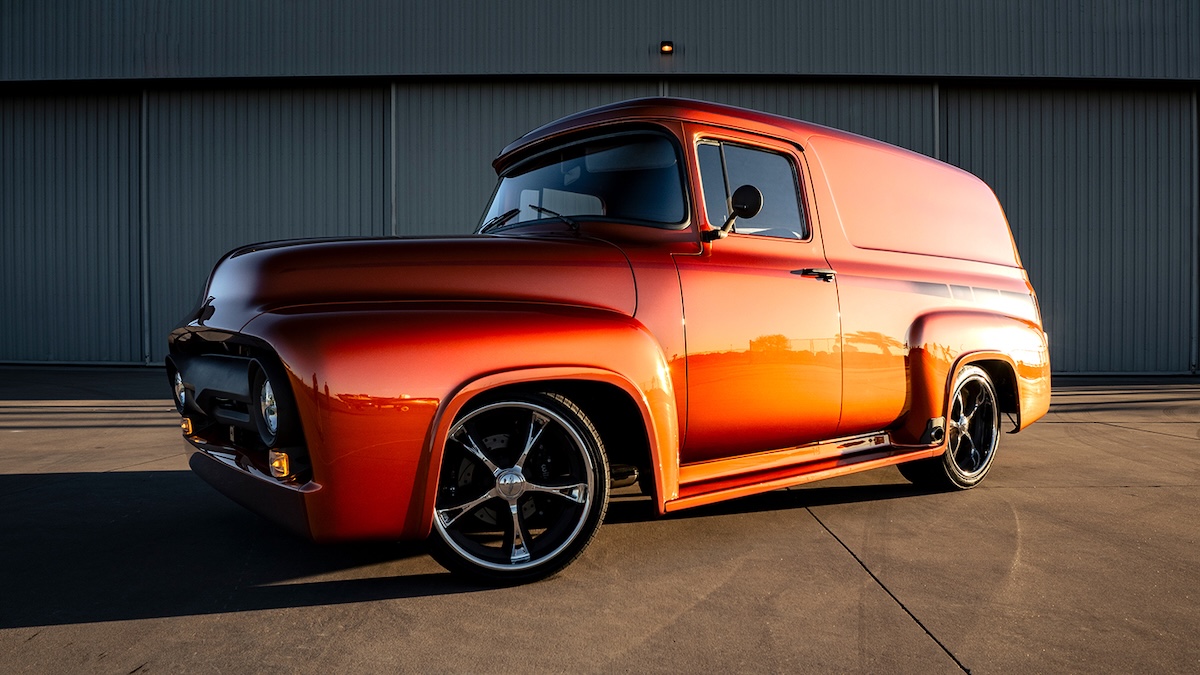 meguiar's the duomo fat fender garage ford panel truck build burnt orange