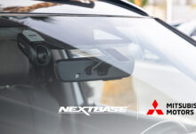 Nextbase dash cam installed on windshield
