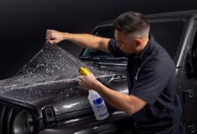 ppf 3m wet install black jeep hood