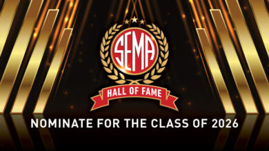 SEMA Hall of Fame Class of 2026 graphic