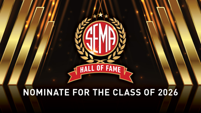 SEMA Hall of Fame Class of 2026 graphic