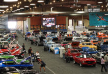 Group of cars at the Barrett-Jackson Scottsdale Auction