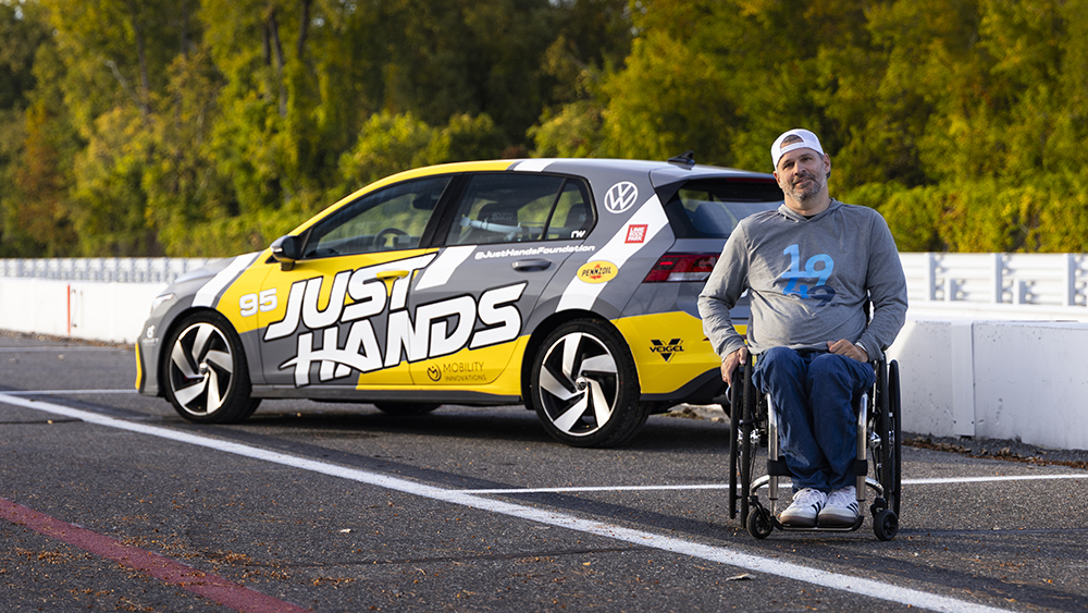 Torsten Gross of Just Hands in front of 2025 VW Golf GTI - © Sam Dobbins 2025