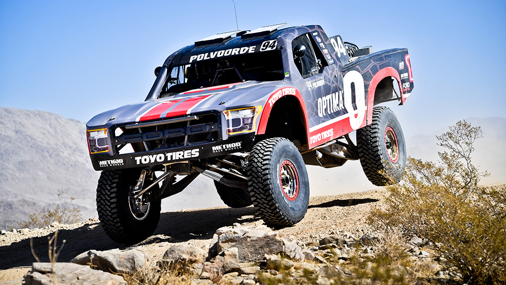 Truck competing in King of the Hammers