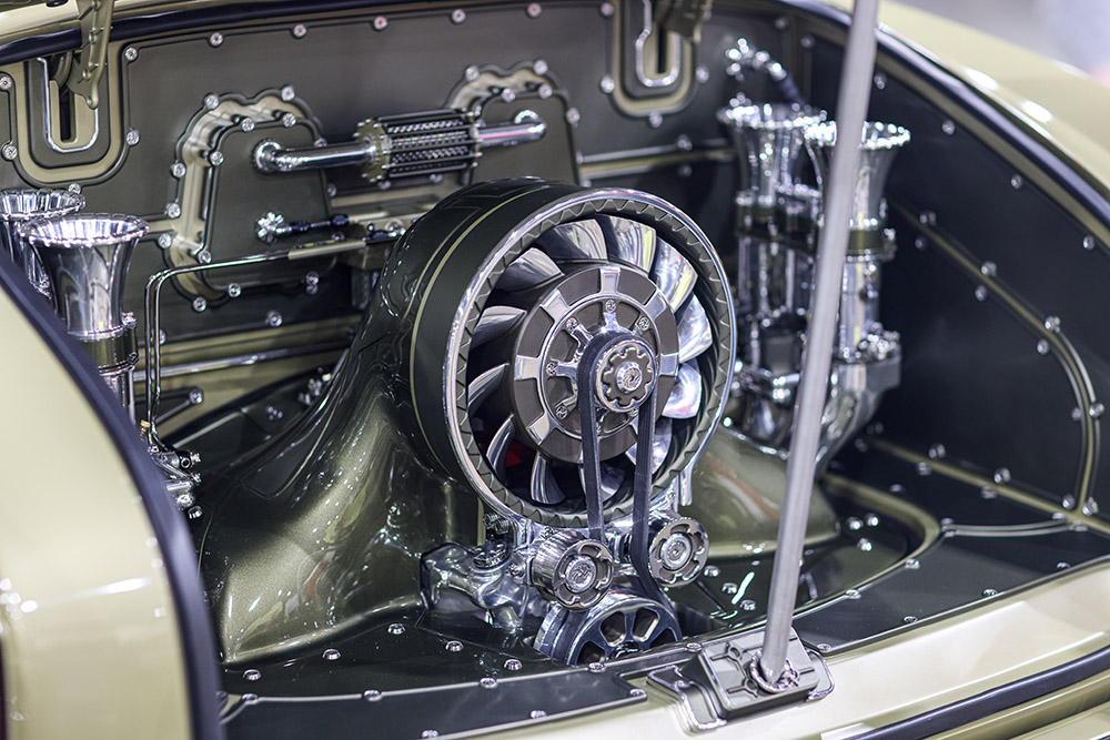 2026 Al Slonaker Memorial Award Winner Dennis Troggio 1955 VW Karmann Ghia engine bay