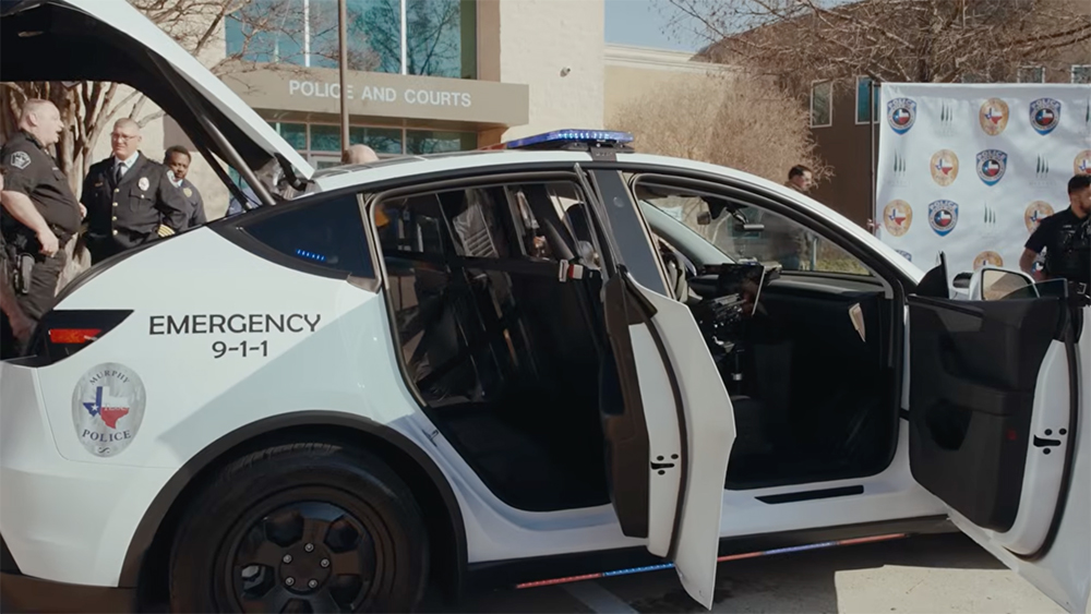 2026 UP.FIT Tesla Model Y Juniper Patrol Vehicle open doors