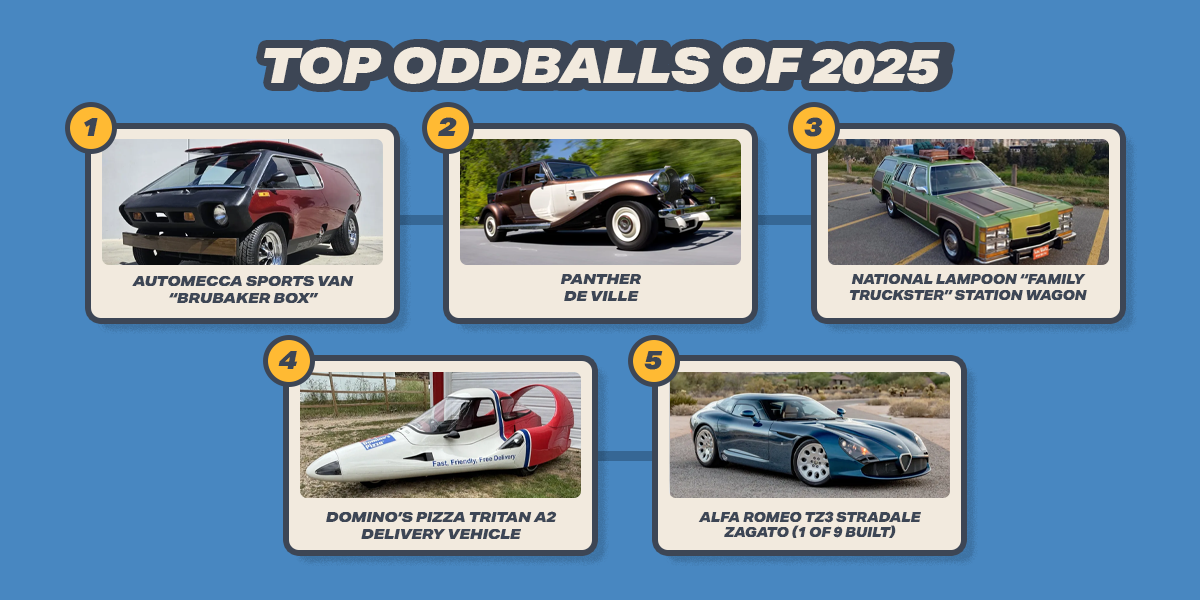 Top oddball car sales of 2025