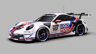 Black Falcon Race Car Rendering from front