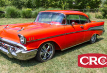 Red hydrogen-powered ‘57 Chevrolet Bel Air