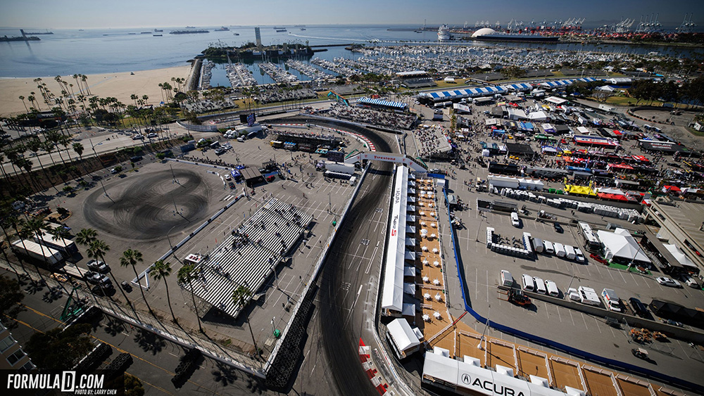 Formula DRIFT track overhead shot
