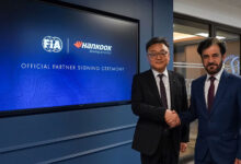 Jongho Park, president & COO, Hankook Tire Europe & Mohammed Ben Sulayem, President of the FIA