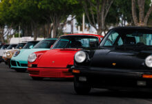 Line of Porsches AirWater by Shafik