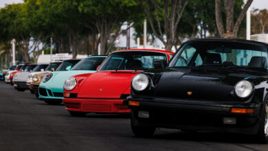 Line of Porsches AirWater by Shafik